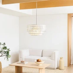 Capiz Tiered Chandelier (24")