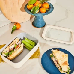 Caraway Rectangular Glass Food Container w/ Lid