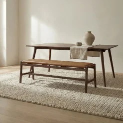 Carlisle Leather Dining Bench (64.5")