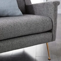 Carlo Mid-Century Sofa - Metal Legs (77.5")