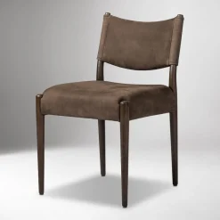 Carryn Leather Armless Dining Chair