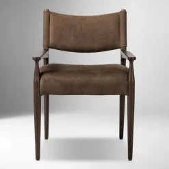 Carryn Leather Dining Arm Chair