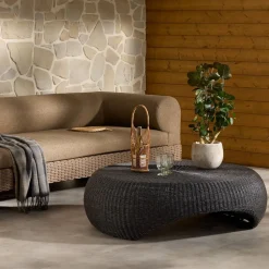 Cartersville Woven Outdoor Coffee Table (50")