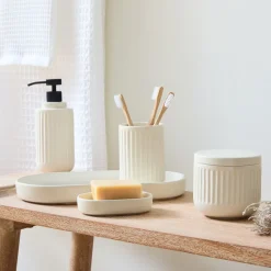 Carved Ceramics Bath Accessories