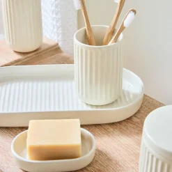 Carved Ceramics Bath Accessories