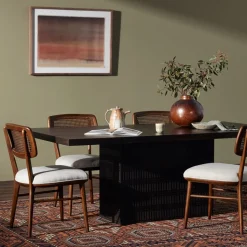 Carved Mango Wood Dining Table