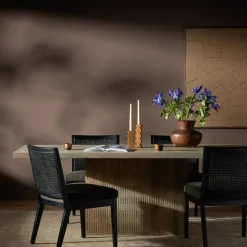 Carved Mango Wood Dining Table
