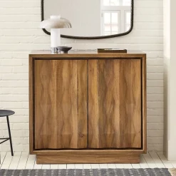 Carved Pattern Solid Wood Cabinet (47")