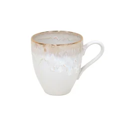 Casafina Taormina Stoneware Gold-Rimmed Mugs (Set of 4)