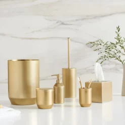 Caspian Metal Bath Accessories