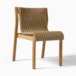 Cassis Outdoor Teak Stacking Dining Chair (Set of 2)