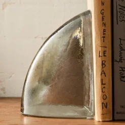 Cast Glass Sculptural Bookend