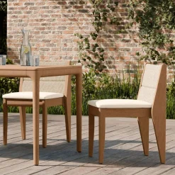 Catalina Outdoor Stacking Dining Chair (Set of 2)