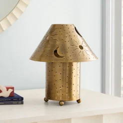 Celestial Metal Table Lamp (12")