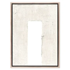 Center Disruption White Framed Wall Art By The Holly Collective