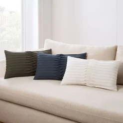 Centered Pleat Pillow Cover