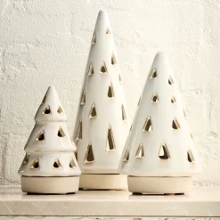 Ceramic Tree Tealight Candleholders