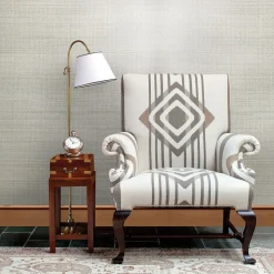 Champagne Grasscloth Wallpaper