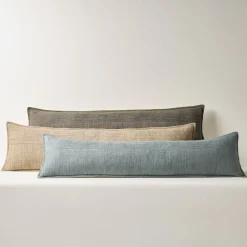 Channeled Weave Lumbar Pillow Cover