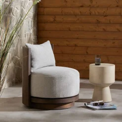 Charee Outdoor Swivel Chair