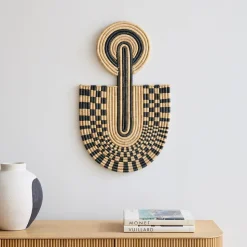 Checkered Wall Mask - Black & Neutral