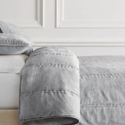 Chenille Linear Comforter & Shams