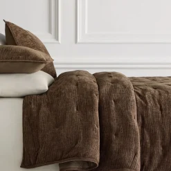 Chenille Tack Stitch Quilt & Shams