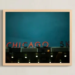 Chicago Sky Framed Wall Art by Minted for West Elm