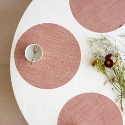 Chilewich Easy-Care Mini Basketweave Round Placemats