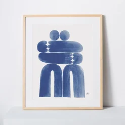 Christopher David Ryan Print - Blue Hug