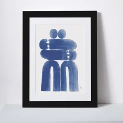 Christopher David Ryan Print - Blue Hug