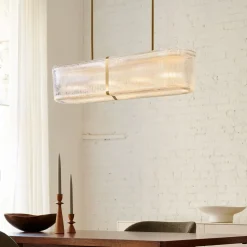 Citrine Glass Chandelier (36")