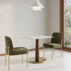 Claire Restaurant Rectangle Dining Table - Porcelain