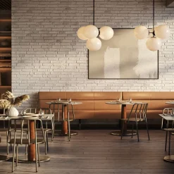 Claire Restaurant Round Dining Table - Quartz