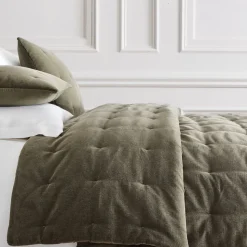 Classic Cotton Velvet Tack Stitch Quilt & Shams