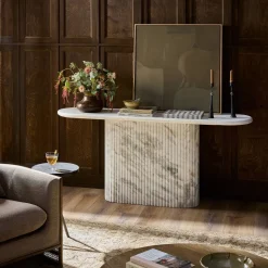 Claudelle Marble Console Table (70")