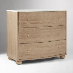 Clementine Marble 3-Drawer Dresser (36")
