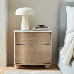 Clementine Marble Nightstand (22")