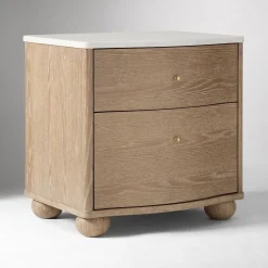 Clementine Marble Nightstand (22")