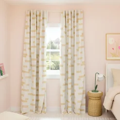 Clipped Blocks Blackout Curtain