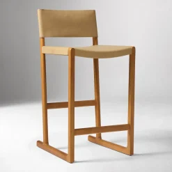 Clyde Leather Counter Stool