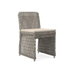 Coastal Outdoor Dining Chair Cushion Cover