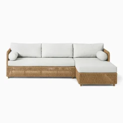 Coastal Outdoor 2-Piece Chaise Sectional Protective Cover