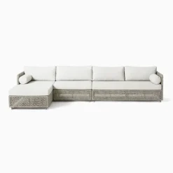 Coastal Outdoor 3-Piece Chaise Sectional Protective Cover