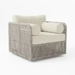 Coastal Outdoor Swivel Chair Cushion Covers