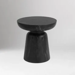 Colden Indoor/Outdoor Marble Side Table (14"–15")
