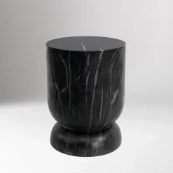 Colden Indoor/Outdoor Marble Side Table (14"–15")