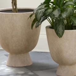 Colin King Ficonstone Indoor/Outdoor Pedestal Planters