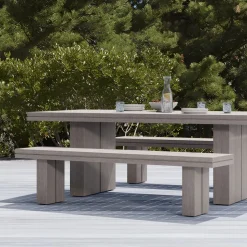 Collings Outdoor Terrawood Dining Bench (71")