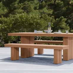 Collings Outdoor Terrawood Dining Bench (71")